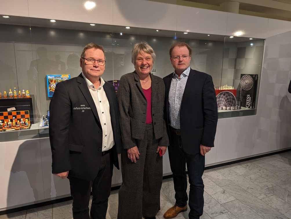 Klaus und Thomas mit der DSB-Präsidentin