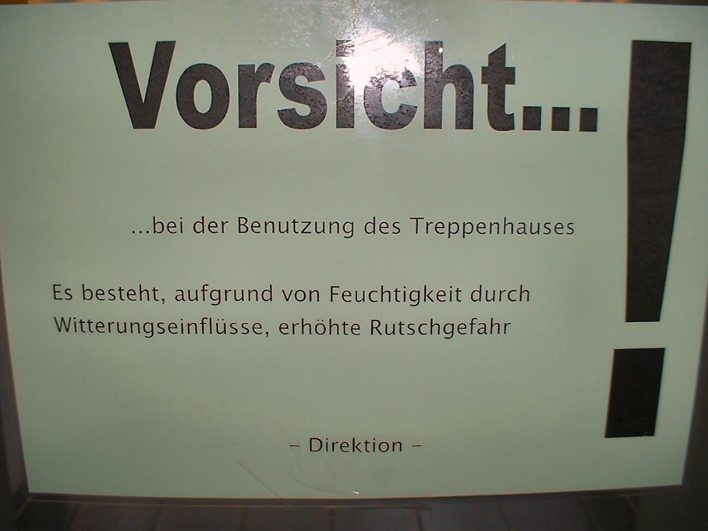 Vorsicht u16